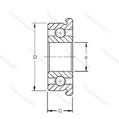 Подшипник шариковый радиальный SF 692X