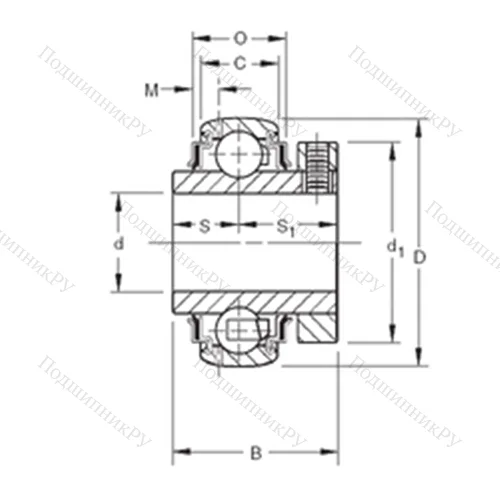 Подшипник шариковый радиальный GC 1014KRRB