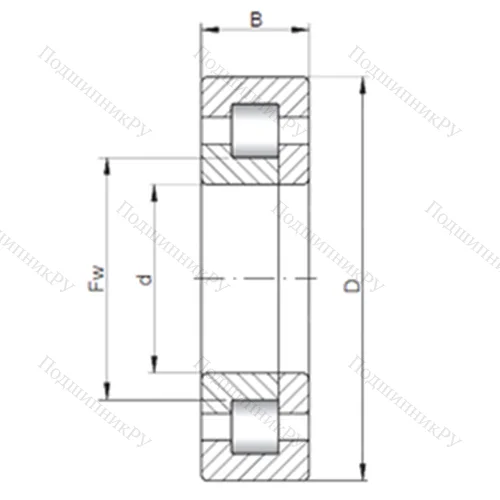 Подшипник роликовый радиальный NUP 220 E от производителя  CX