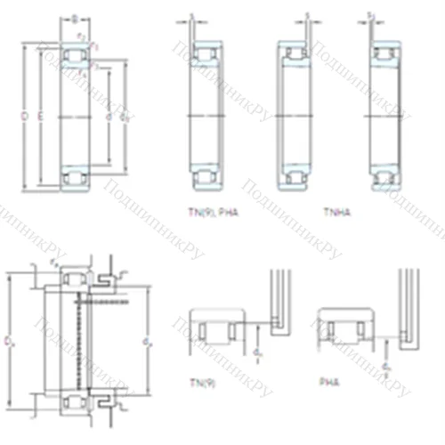 Подшипник роликовый радиальный N 1010 KTNHA/HC 5SP от производителя  SKF
