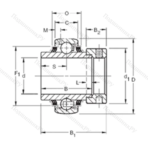 Подшипник шариковый радиальный G 1202KPPB 4