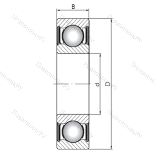 Подшипник шариковый радиальный 63210-2RS от производителя  CX