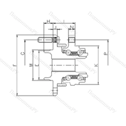 Подшипник шариковый радиально-упорный IJ 113045 от производителя  ILJIN