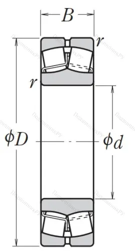 Сферический роликовый подшипник 22319 EAE 4 от производителя  NSK