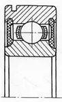 Подшипник 6210.2RSN размер 50x90x20 от производителя  SKF
