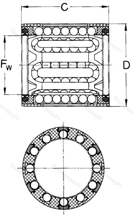 Подшипник LBBR 16-2LS/HV 6