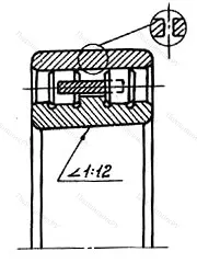 Модификация подшипника 6-3182120Е размер 100x150x37 от производителя  ГПЗ-10