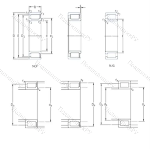 Подшипник роликовый радиальный NCF 30/530V от производителя  SKF