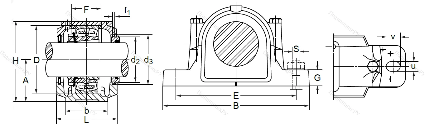Подшипниковый корпус SNL 510-608 TG (SNK 510-608) в Новосибирске