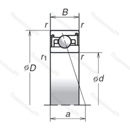 Подшипник шариковый радиально-упорный 85BER 29HV 1V