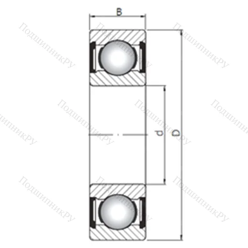 Подшипник шариковый радиальный 61805 ZZ от производителя  CX
