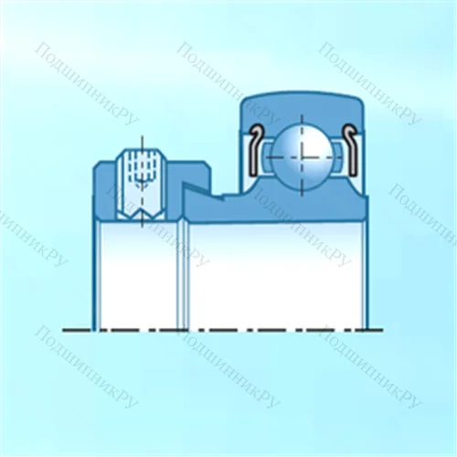 Подшипник шариковый радиальный AEL 207D 1