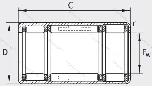 Подшипник обгонной муфты обгонная муфта HFL 2026-L 564 в Новосибирске