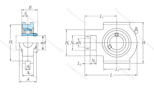 Подшипниковый узел UCT 206 J в Новосибирске