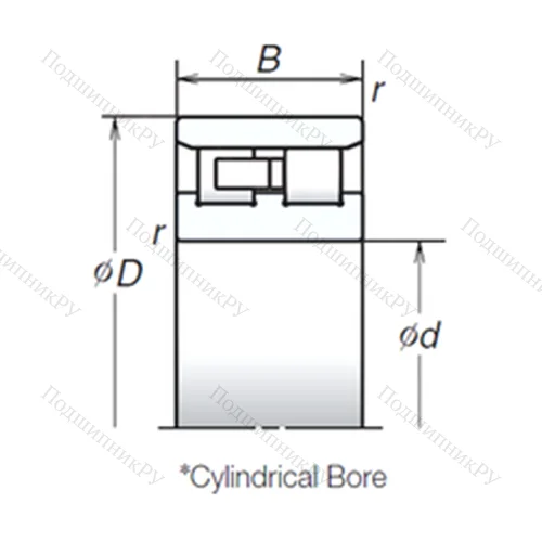 Подшипник роликовый радиальный NN 3014TB