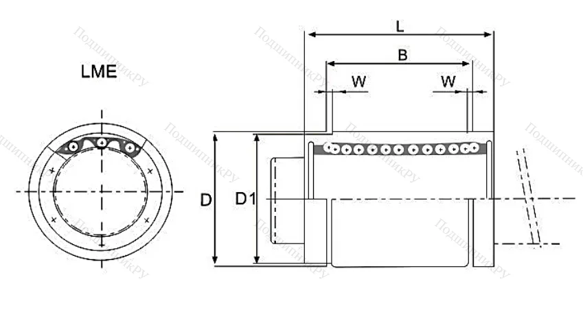 Подшипник LM 30 UU в Новосибирске