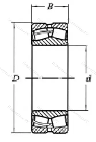 Сферический роликовый подшипник 3003140 Н (23040 MW 33) в Новосибирске