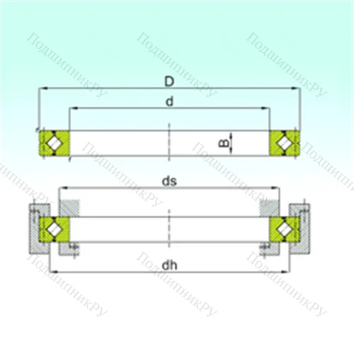Подшипник роликовый опорно-поворотный CRB 20035 от производителя  ISB