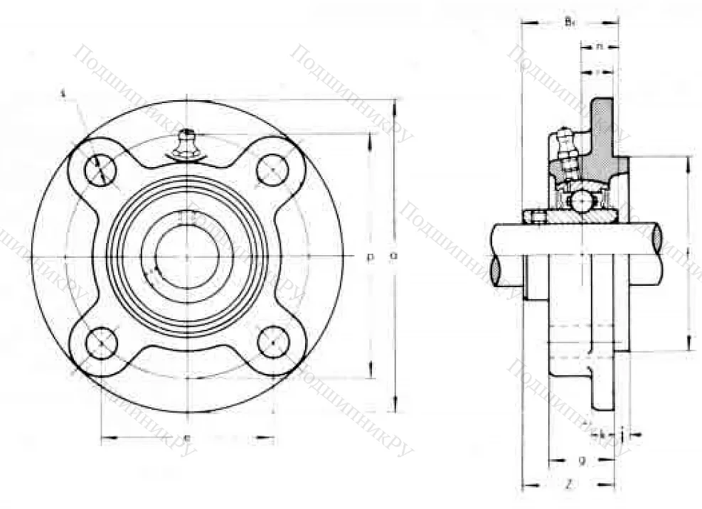 Подшипниковый корпус FC 217 ASAHI в Новосибирске