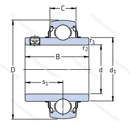 Корпусный подшипник YAR 205-2RF в Новосибирске