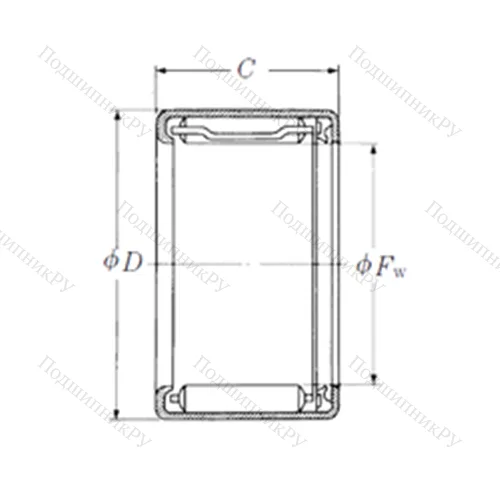 Подшипник игольчатый радиальный FJLT-1419 от производителя  NSK Подшипник игольчатый радиальный FJLT-1419 от производителя  NSK