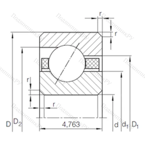 Подшипник шариковый радиально-упорный CSEAA 017 TN