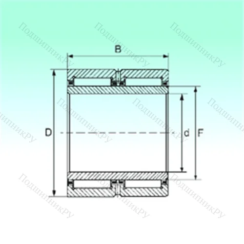 Подшипник игольчатый радиальный NA 6914 ZW от производителя  NBS