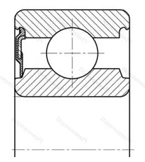 Модификация подшипника 20703А размер 17x40x14 ГПЗ-1000