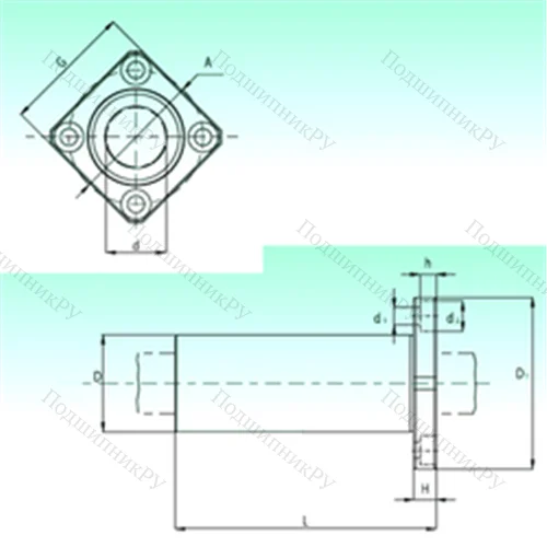 Подшипник шариковый линейный KBKL 16-PP от производителя  NBS