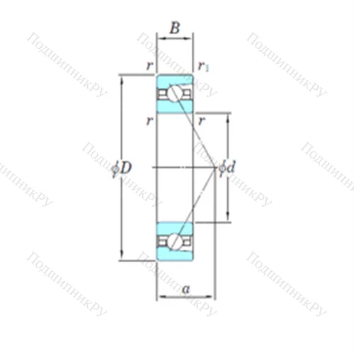 Подшипник шариковый радиально-упорный 3NCHAR 918