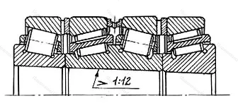 Модификация подшипника 577796ХМ размер 480x700x418,5 от производителя  ГПЗ-9