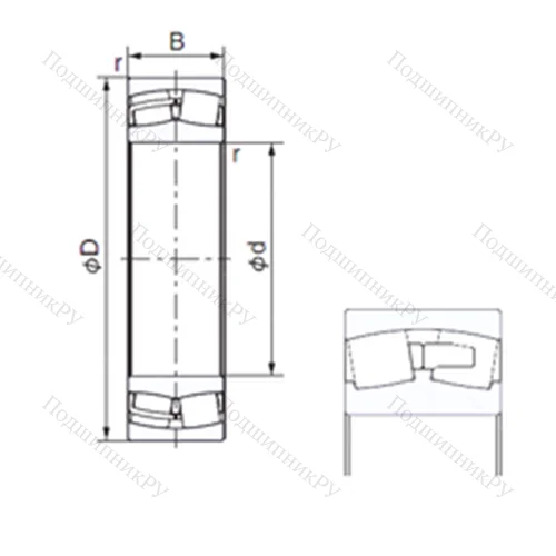 Подшипник роликовый радиальный 23280E