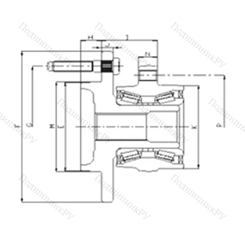 Подшипник шариковый радиально-упорный IJ 223051 от производителя  ILJIN