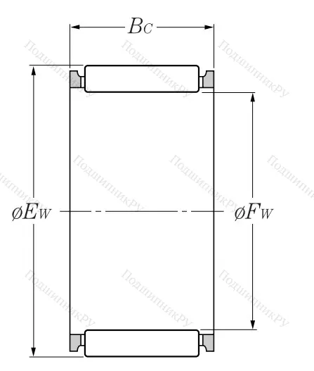 Подшипник K 12x15x13 V 1 JP (NTN) в Новосибирске