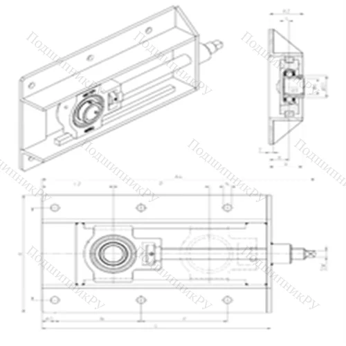 Подшипниковый узел шариковый радиальный UST 206+WB от производителя  SNR
