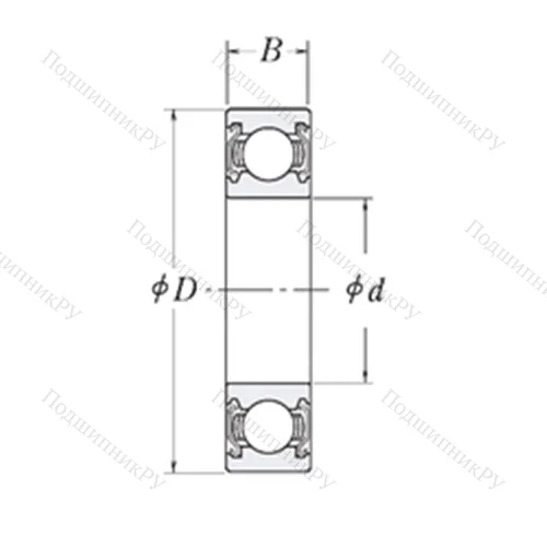 Подшипник шариковый радиальный LJ 2.1/4-2Z от производителя  RHP