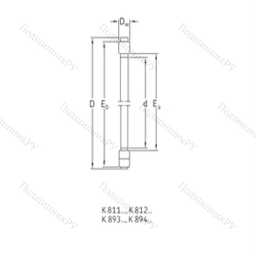 Подшипник роликовый упорный K 89309TN от производителя  SKF