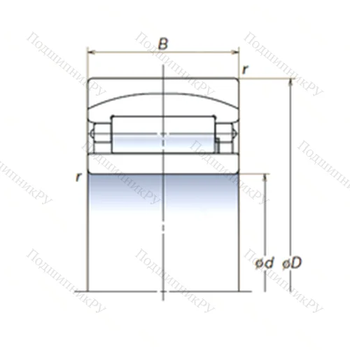 Подшипник роликовый радиальный самоцентрирующийся 110RUB 41