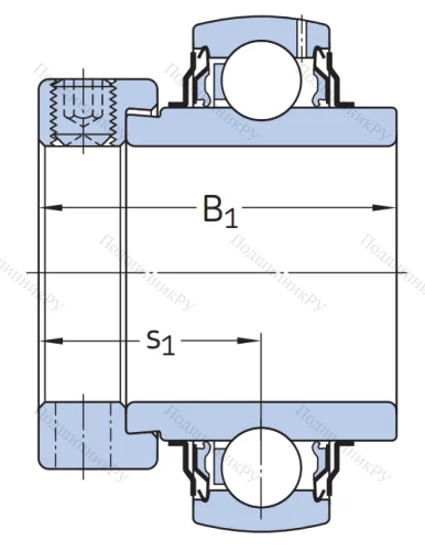 Корпусный подшипник YEL 209-112-2F