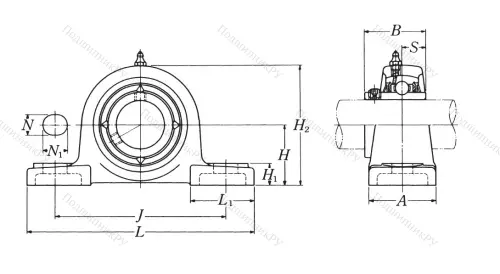 Подшипниковый узел UCP 203 D 1 (NSK) в Новосибирске