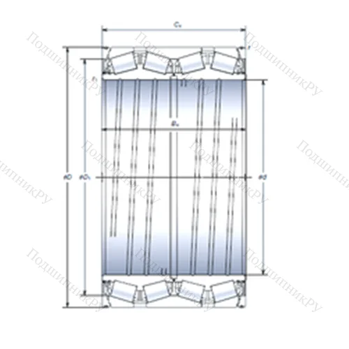 Подшипник роликовый радиально-упорный WTF 260KVS 3601Eg