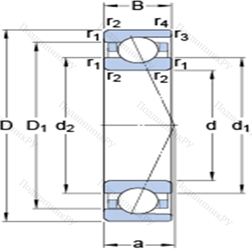 Прецизионные радиально-упорные шарикоподшипники 7028 CD/P 4A от производителя  SKF Прецизионные радиально-упорные шарикоподшипники 7028 CD/P 4A от производителя  SKF