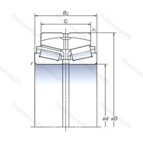Подшипник роликовый радиально-упорный самоцентрирующийся AR 140-28 от производителя  NSK