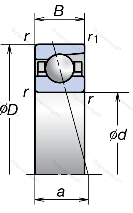 Сверхточный подшипник 7214 CTRDULP 3