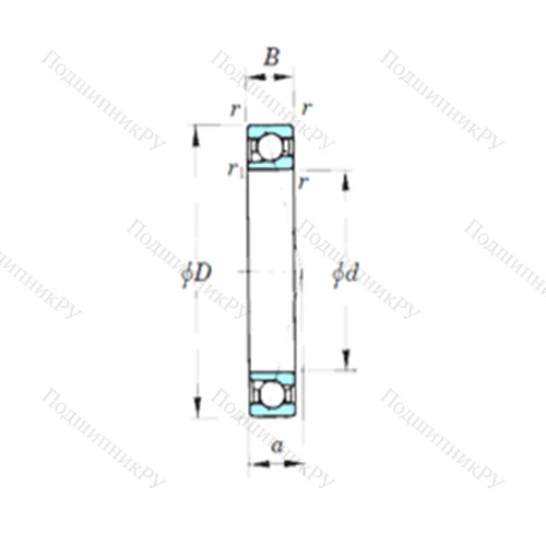 Подшипник шариковый радиально-упорный 7917CPA
