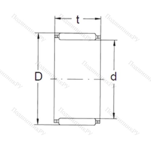 Подшипник игольчатый радиальный K 80X 88X 20 от производителя  FBJ