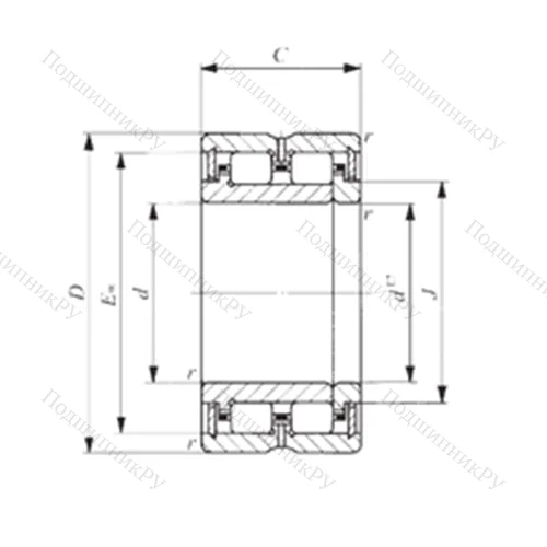 Подшипник роликовый радиальный TRU 8512045