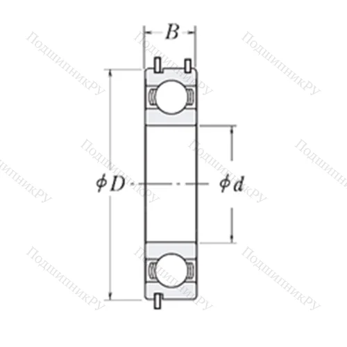Подшипник шариковый радиальный 6207NRLT 9TC 4