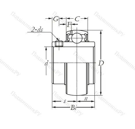Корпусный подшипник  UCX 09 в Новосибирске