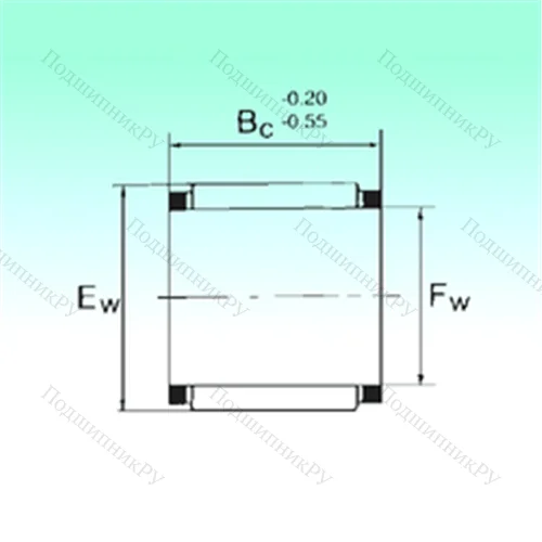 Подшипник игольчатый радиальный KBK 13x17x14,5 от производителя  NBS